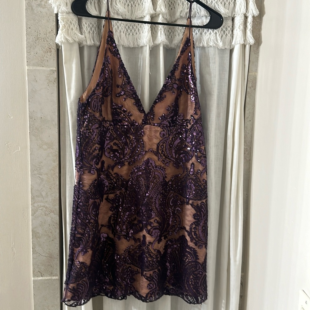Sequin Purple Free People Dress